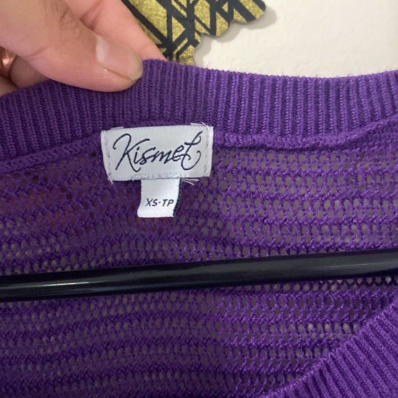 purple mesh top xs size and blue S top - Picture 2 of 6